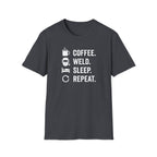 Coffee Weld Sleep Repeat T-Shirt