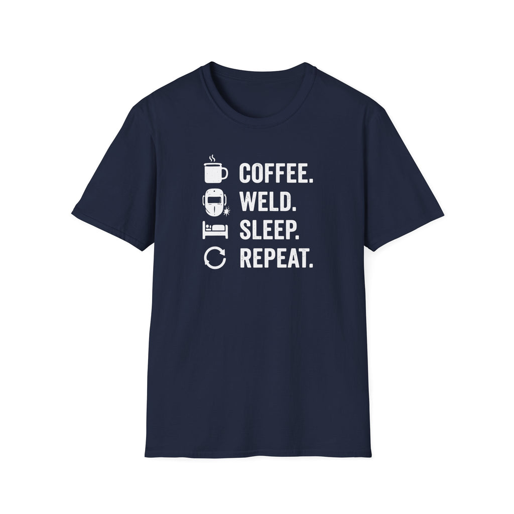 Coffee Weld Sleep Repeat T-Shirt