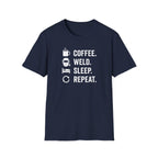 Coffee Weld Sleep Repeat T-Shirt