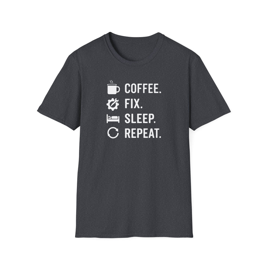 Coffee Fix Sleep Repeat T-Shirt