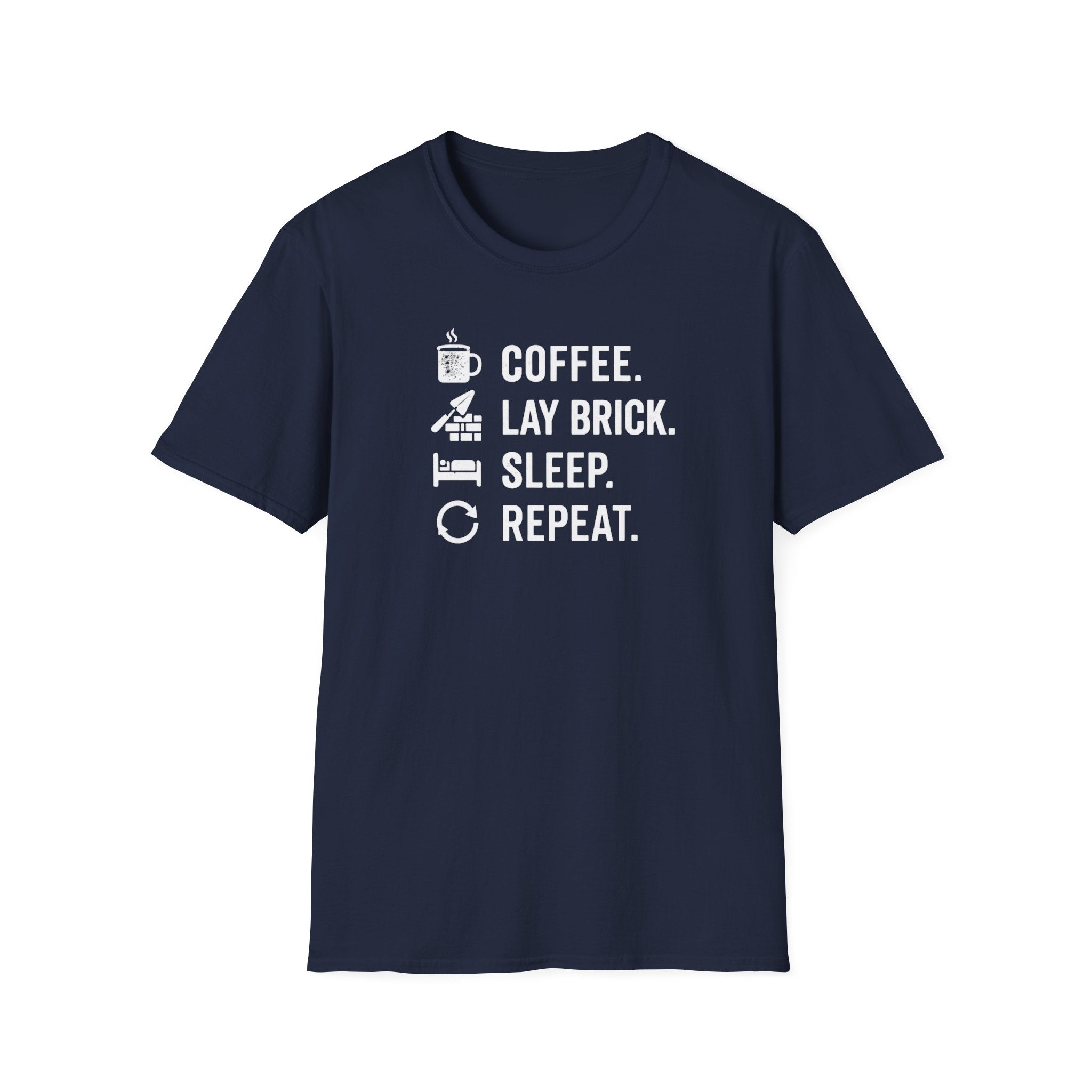 Coffee Lay Brick Sleep Repeat T-Shirt