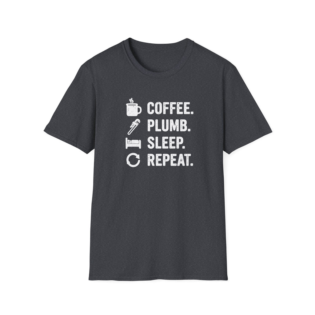 Coffee Plumb Sleep Repeat T-Shirt