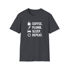 Coffee Plumb Sleep Repeat T-Shirt