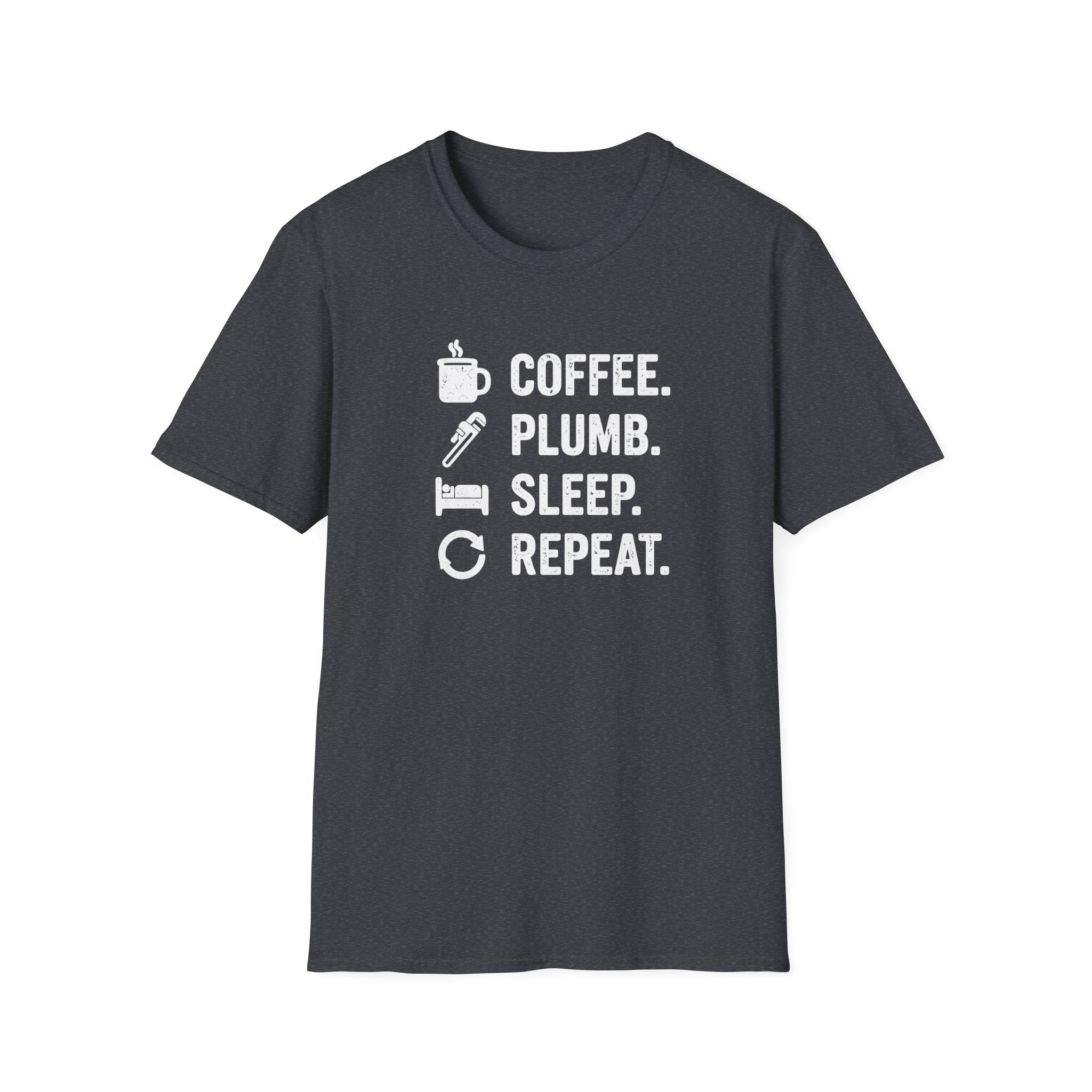 Coffee Plumb Sleep Repeat T-Shirt