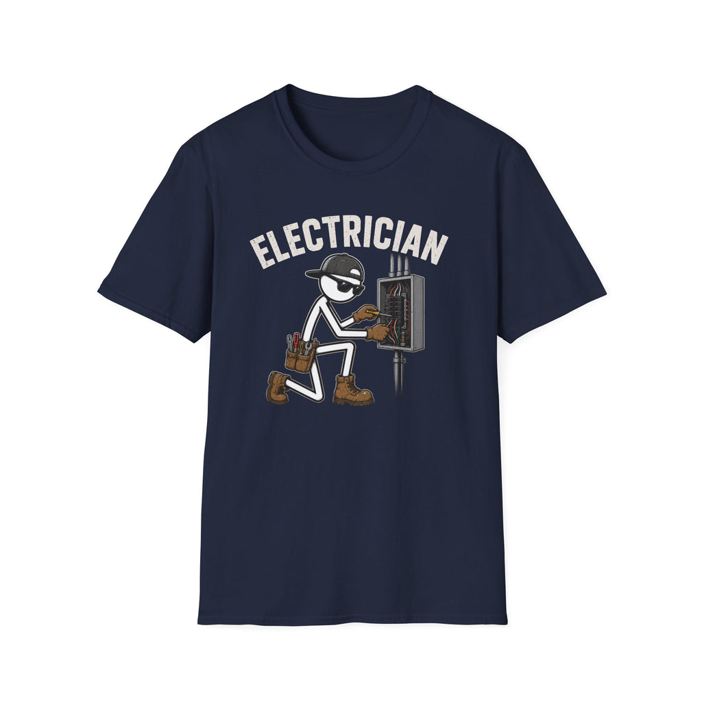 Electrician Stickman T-Shirt