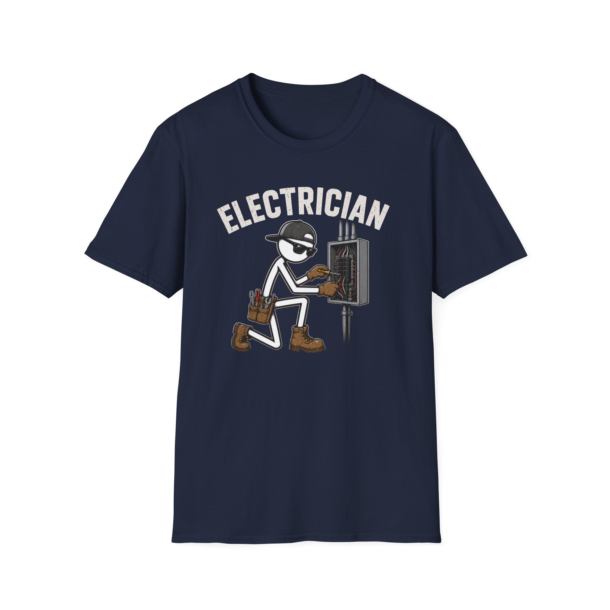 Electrician Stickman T-Shirt