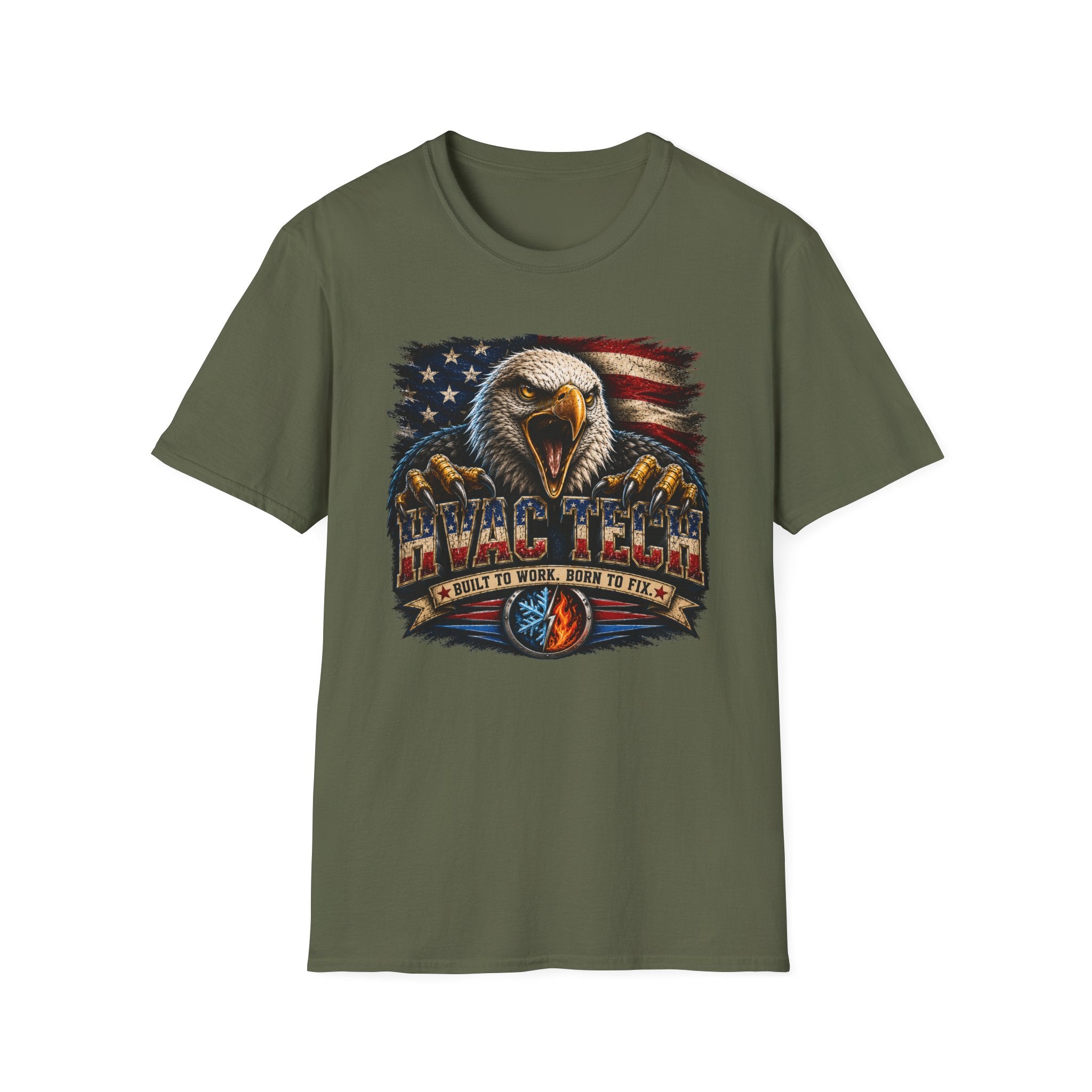 Screaming Eagle HVAC Tech T-Shirt