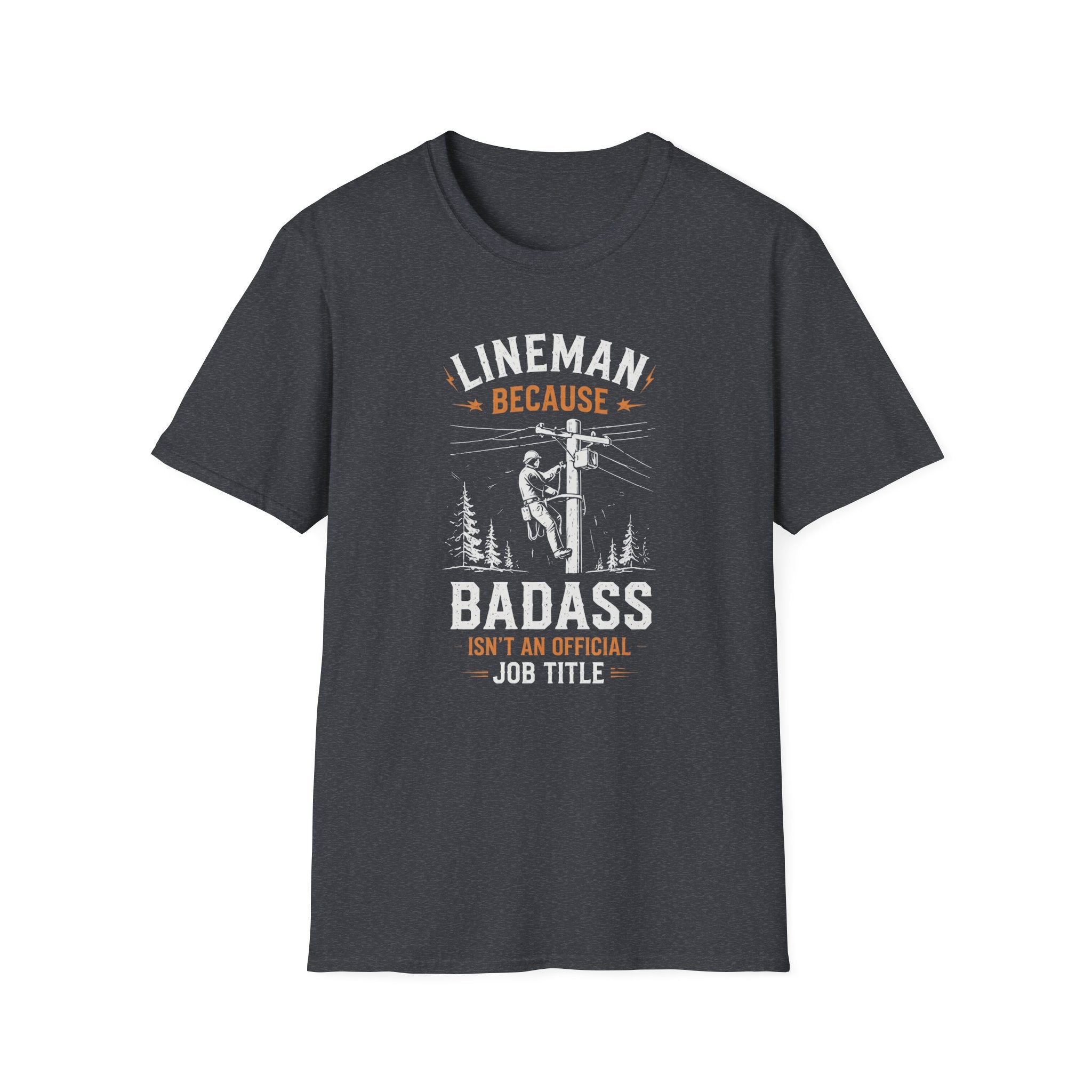 Lineman Because Badass Job Title T-Shirt