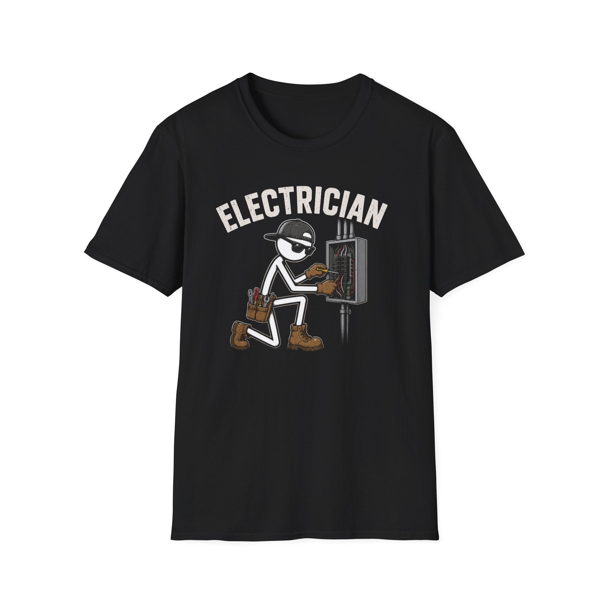 Electrician Stickman T-Shirt