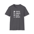 Coffee Jobsite Sleep Repeat T-Shirt