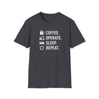 Coffee Operate Sleep Repeat T-Shirt