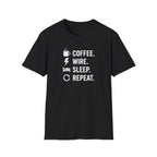 Coffee Wire Sleep Repeat T-Shirt