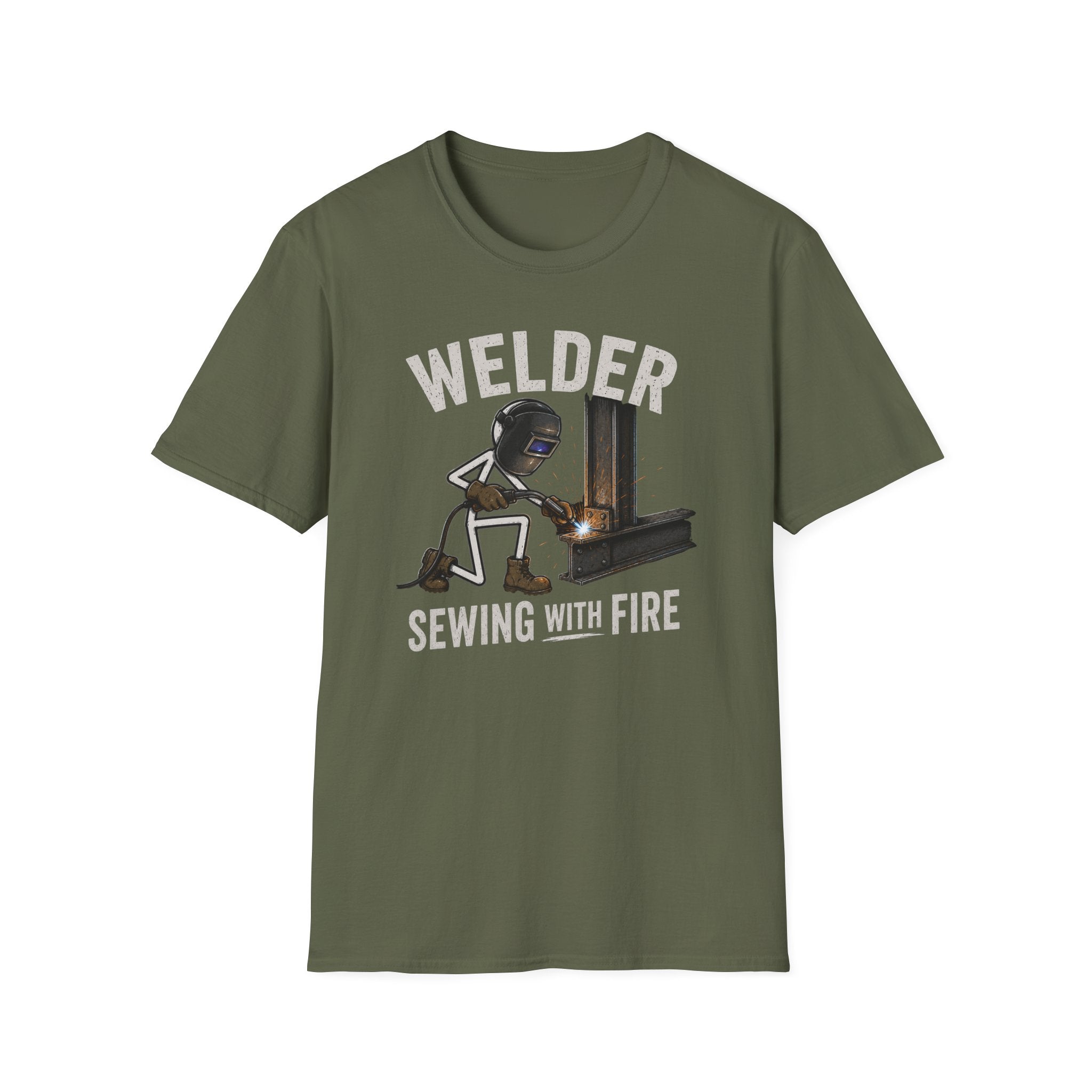 Welder Stickman T-Shirt