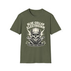 Blue Collar Electrician Skull T-Shirt