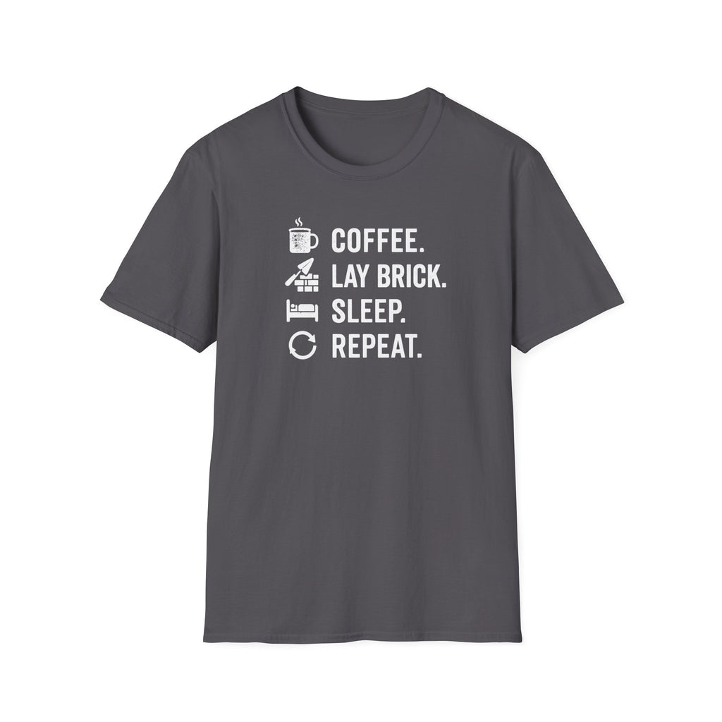 Coffee Lay Brick Sleep Repeat T-Shirt