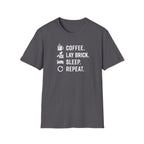 Coffee Lay Brick Sleep Repeat T-Shirt