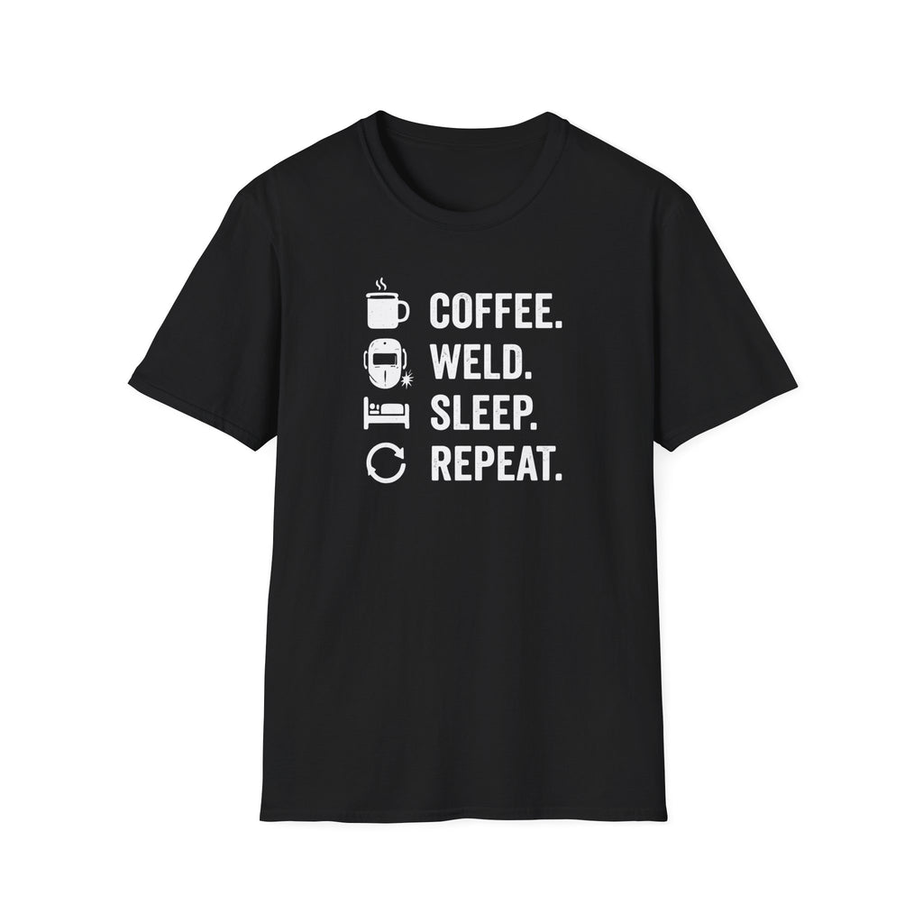 Coffee Weld Sleep Repeat T-Shirt
