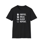 Coffee Weld Sleep Repeat T-Shirt