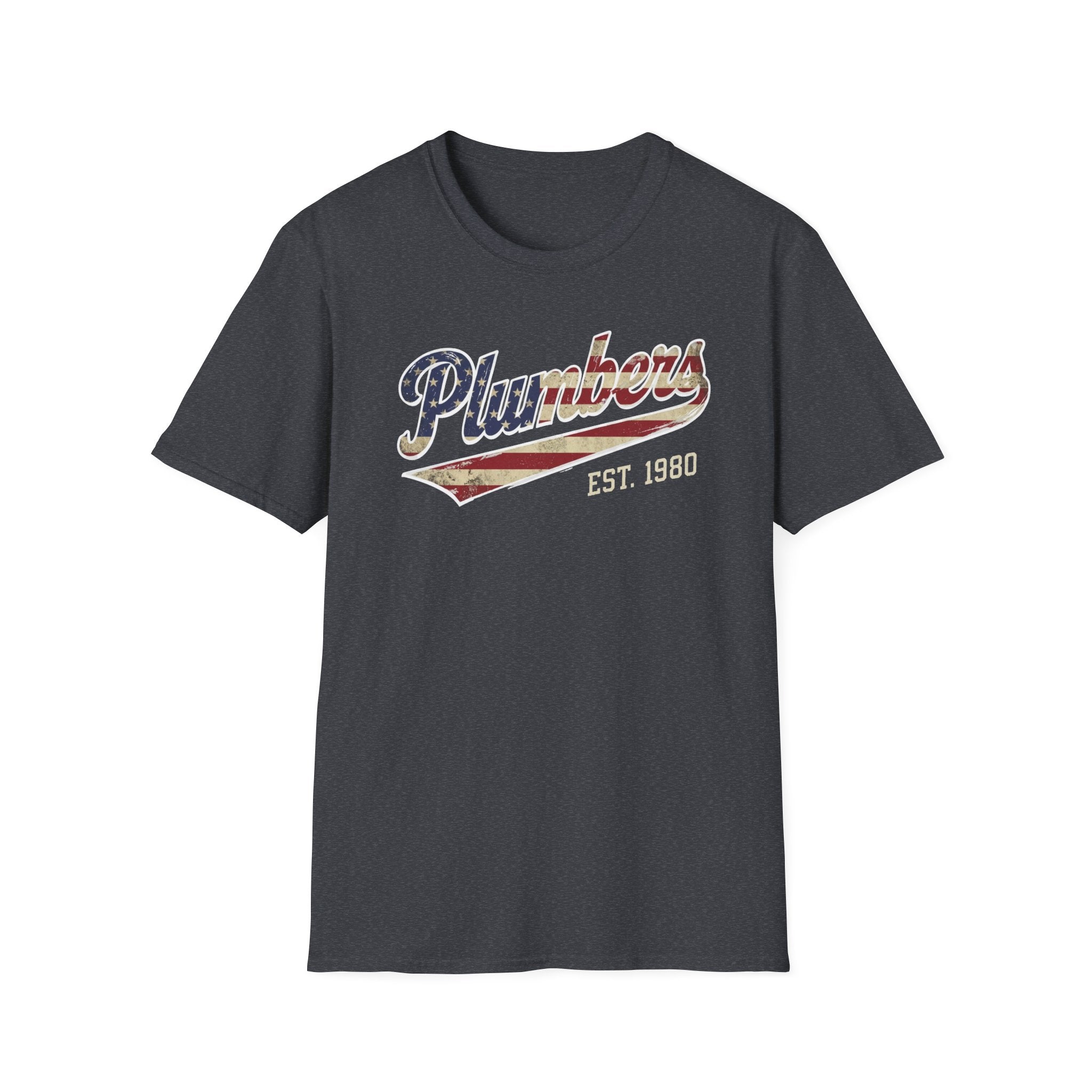 Plumbers Patriotic Softball T-Shirt