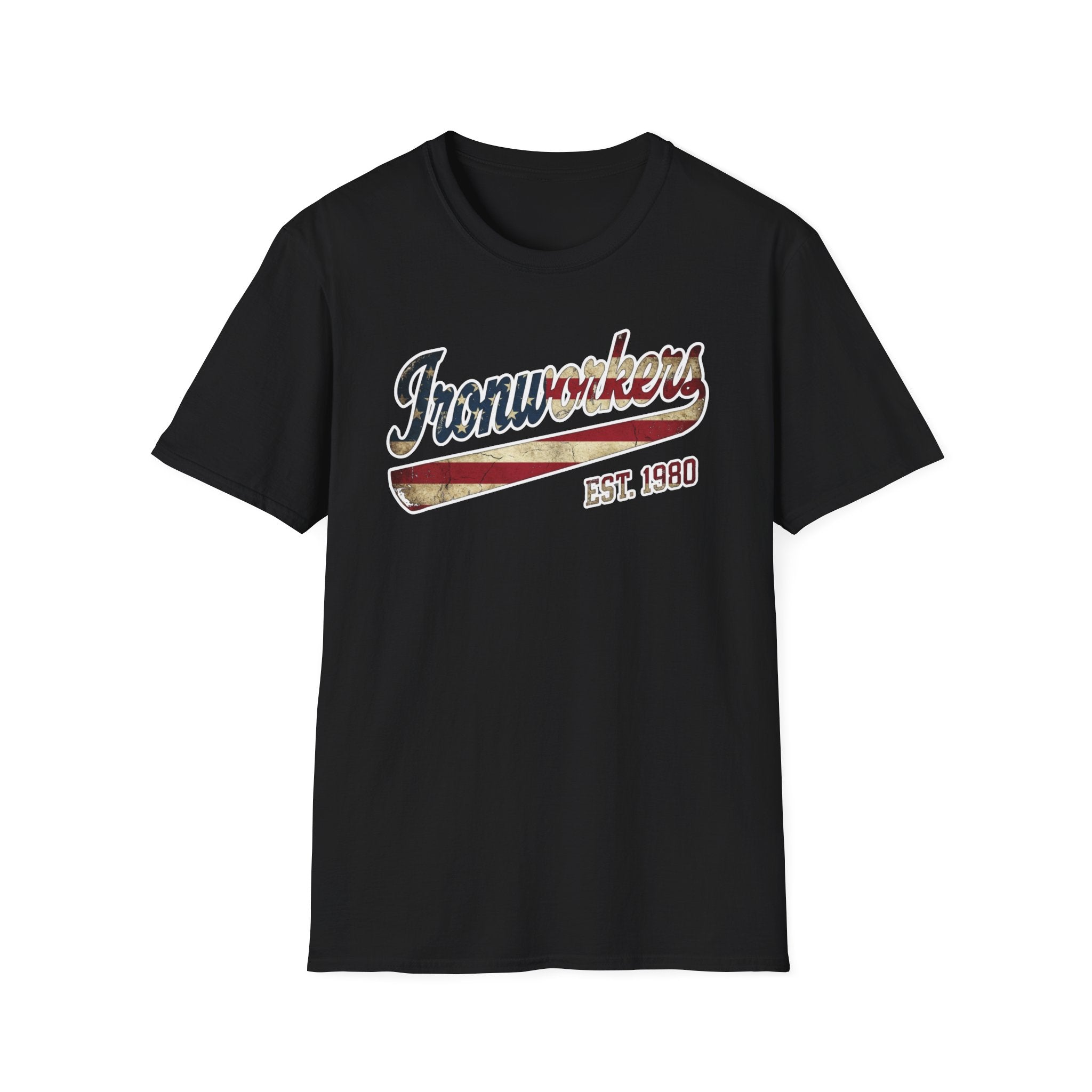 Ironworkers Patriotic Softball T-Shirt