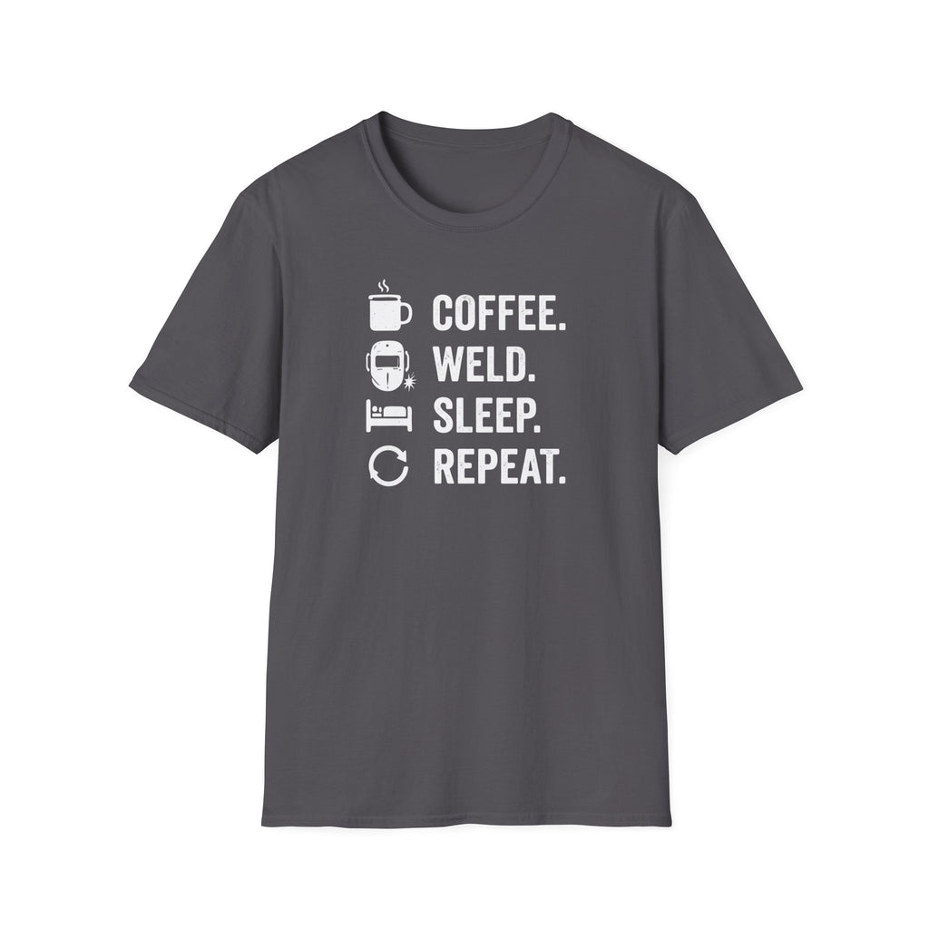 Coffee Weld Sleep Repeat T-Shirt