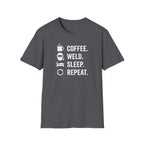 Coffee Weld Sleep Repeat T-Shirt