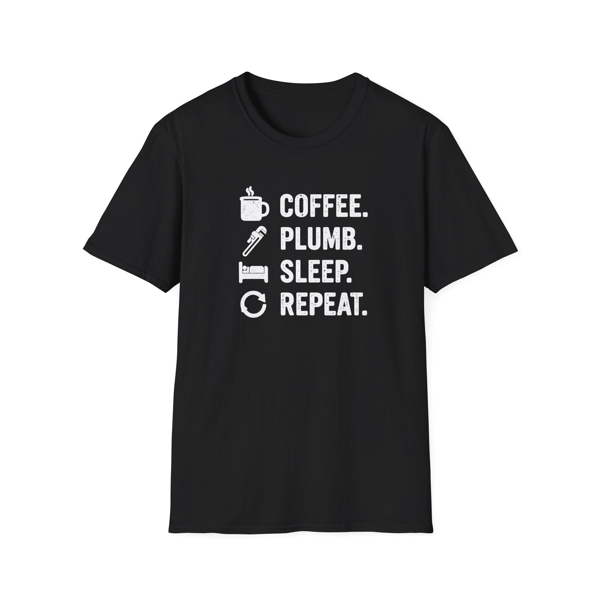 Coffee Plumb Sleep Repeat T-Shirt