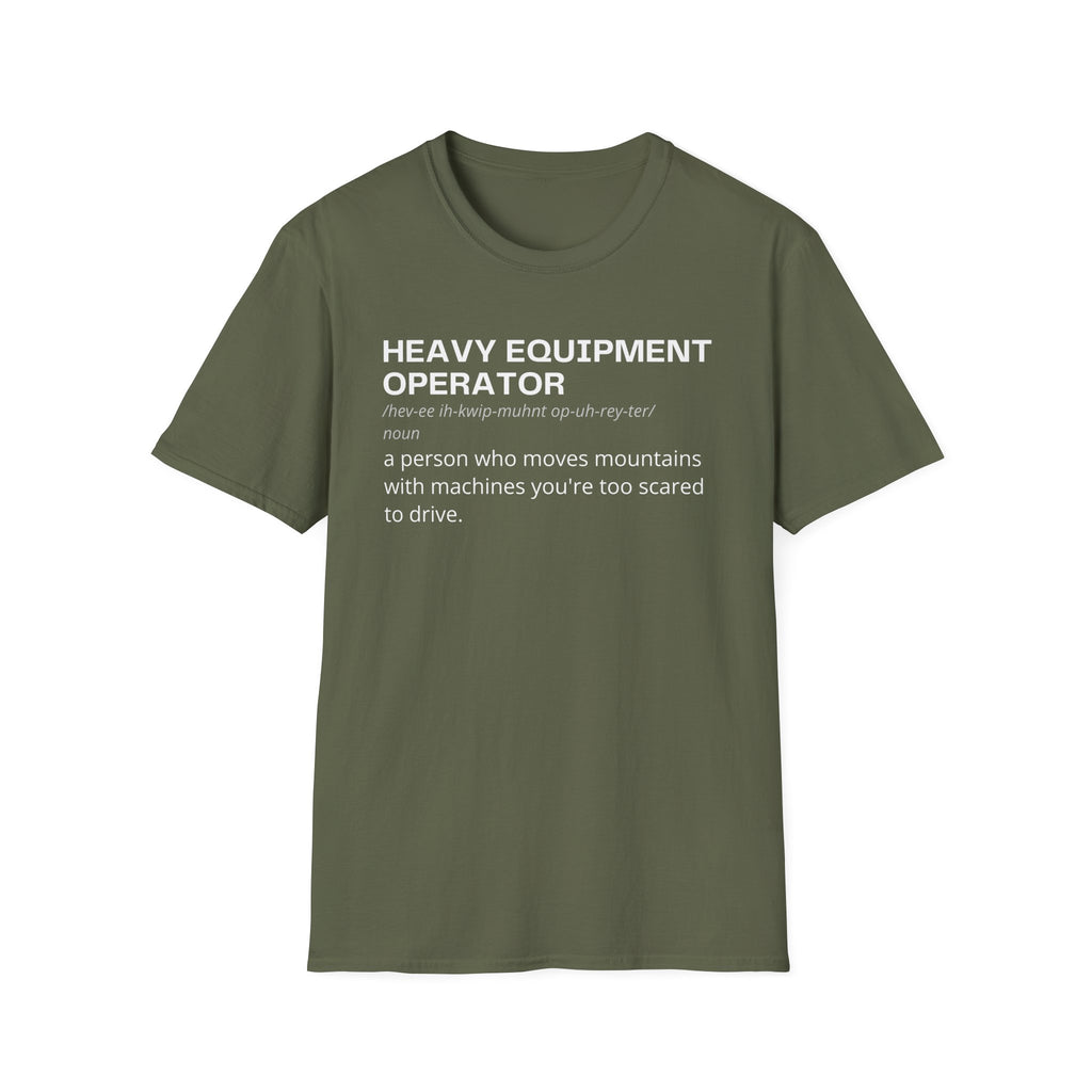 Heavy Equipment Operator Dictionary T-Shirt