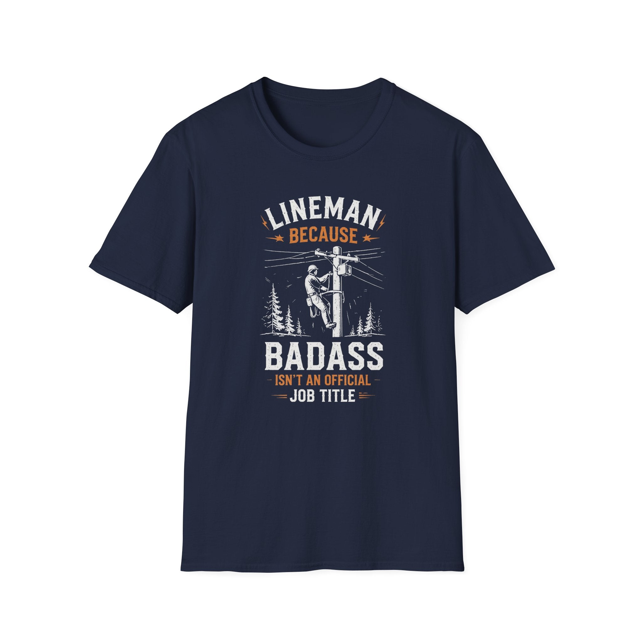 Lineman Because Badass Job Title T-Shirt