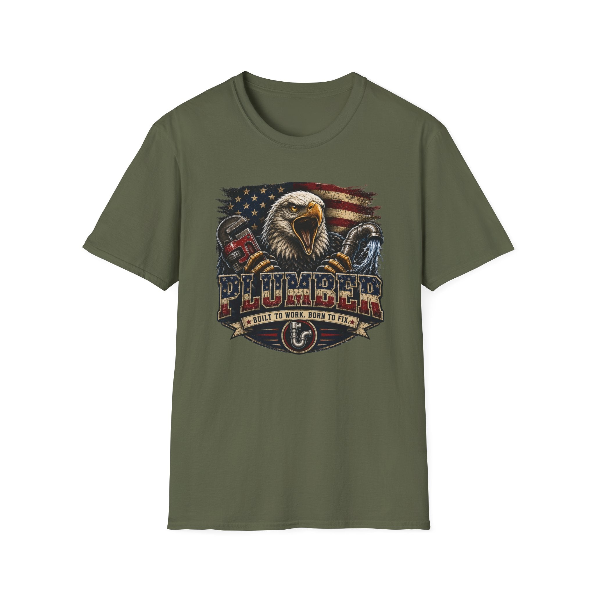 Screaming Eagle Plumber T-Shirt