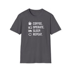 Coffee Operate Sleep Repeat T-Shirt