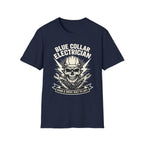 Blue Collar Electrician Skull T-Shirt