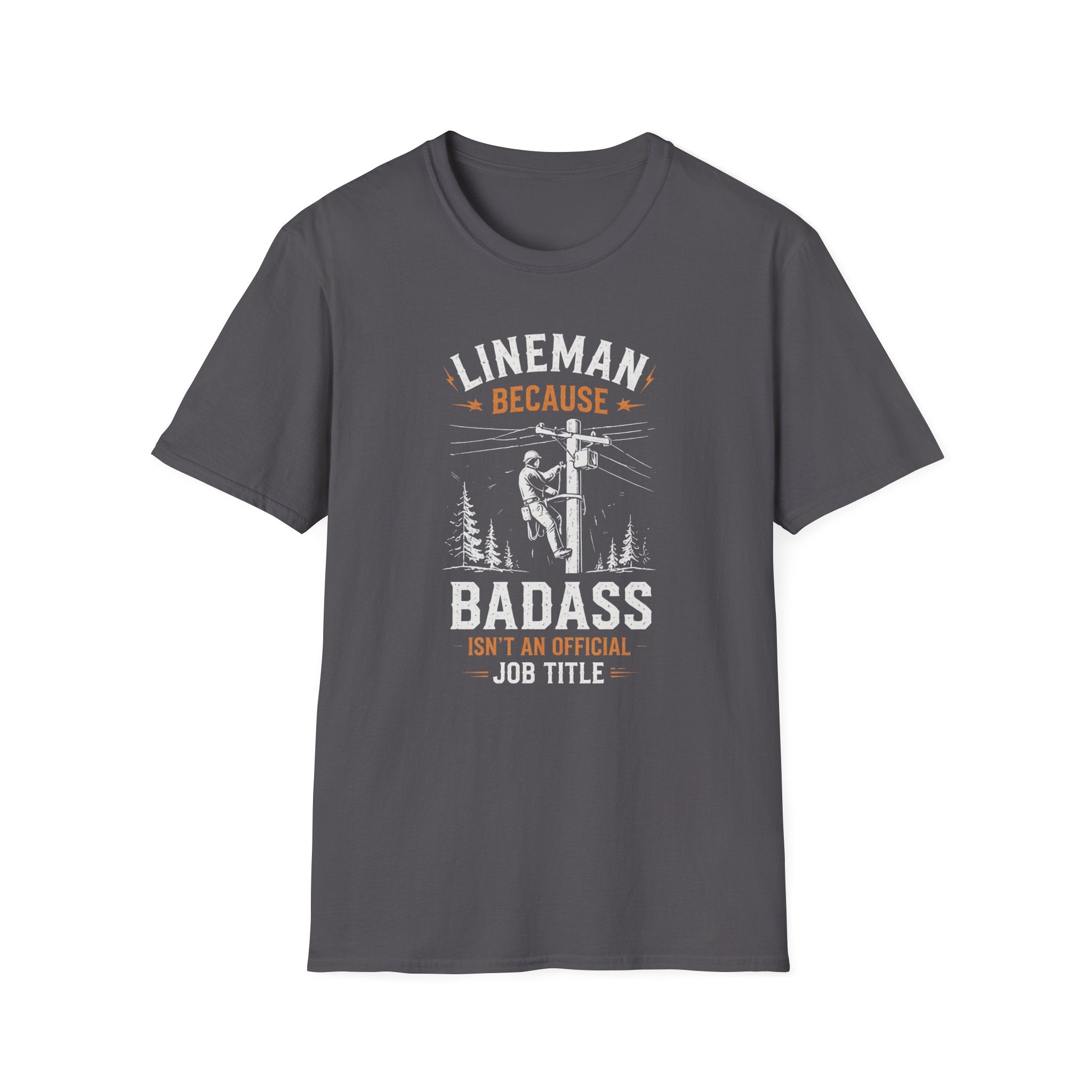 Lineman Because Badass Job Title T-Shirt