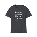 Coffee Jobsite Sleep Repeat T-Shirt