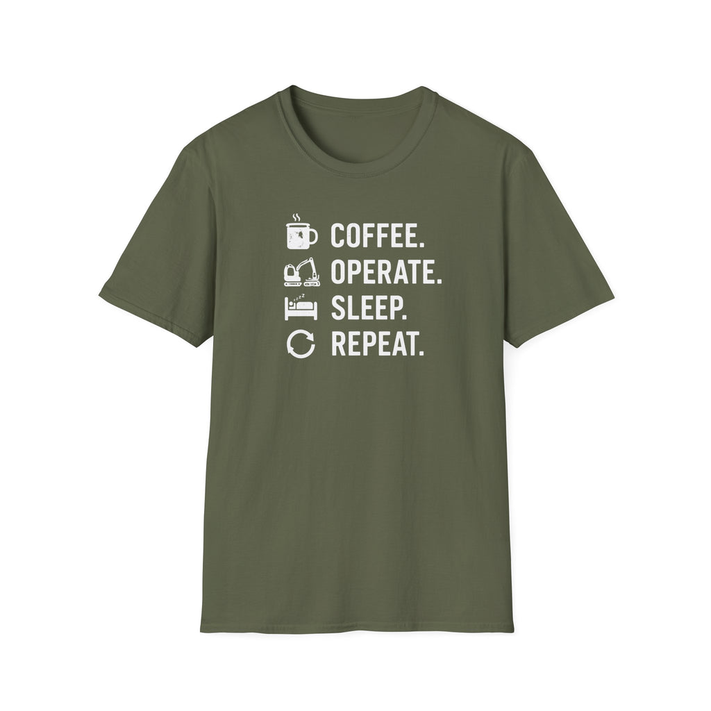 Coffee Operate Sleep Repeat T-Shirt
