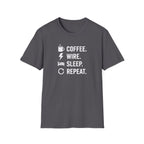 Coffee Wire Sleep Repeat T-Shirt