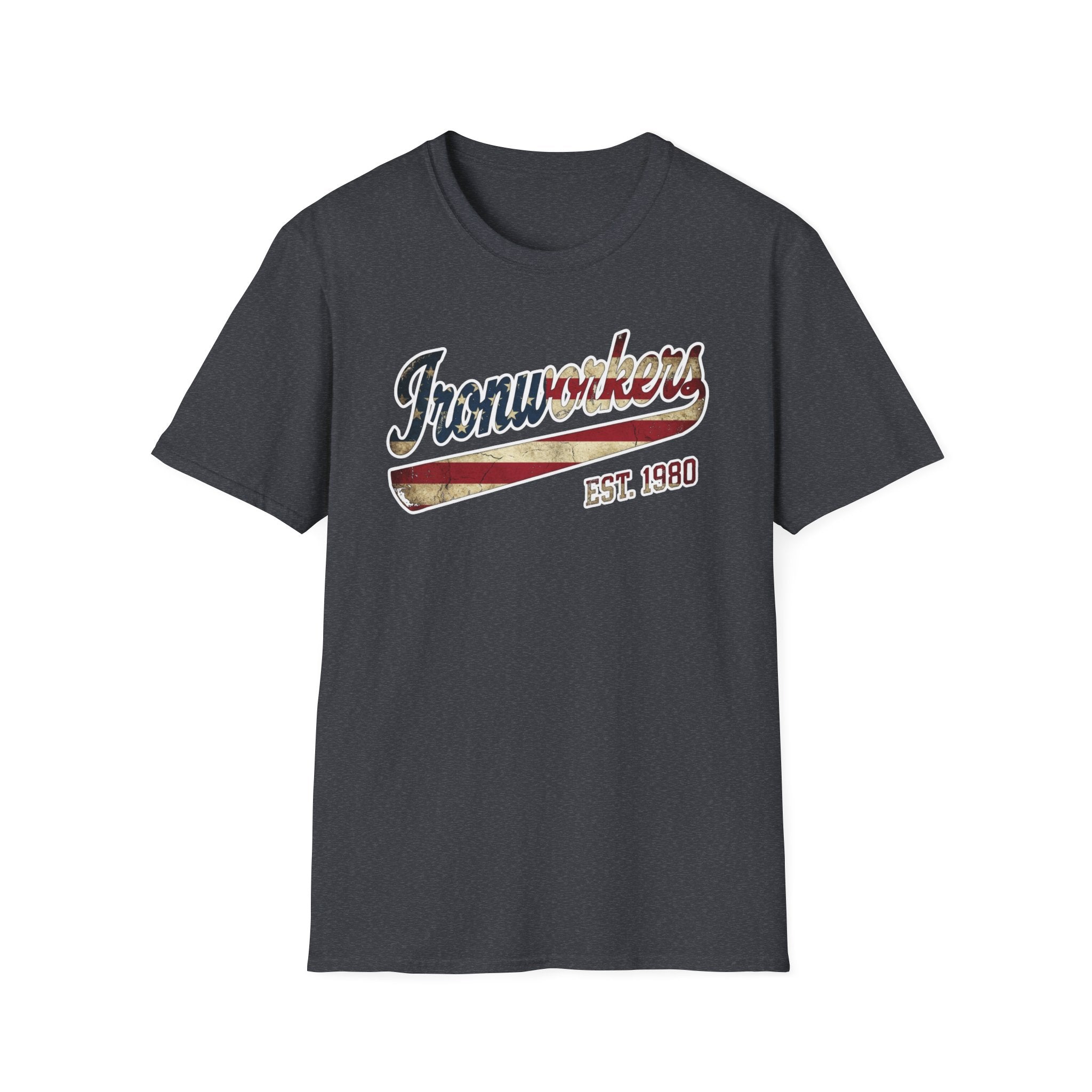 Ironworkers Patriotic Softball T-Shirt