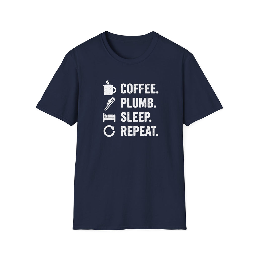Coffee Plumb Sleep Repeat T-Shirt