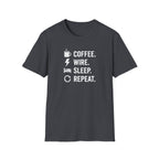 Coffee Wire Sleep Repeat T-Shirt