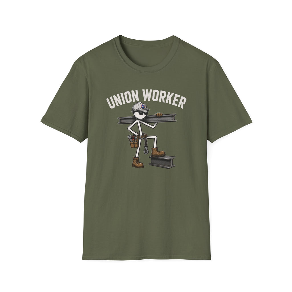 Union Worker Stickman T-Shirt