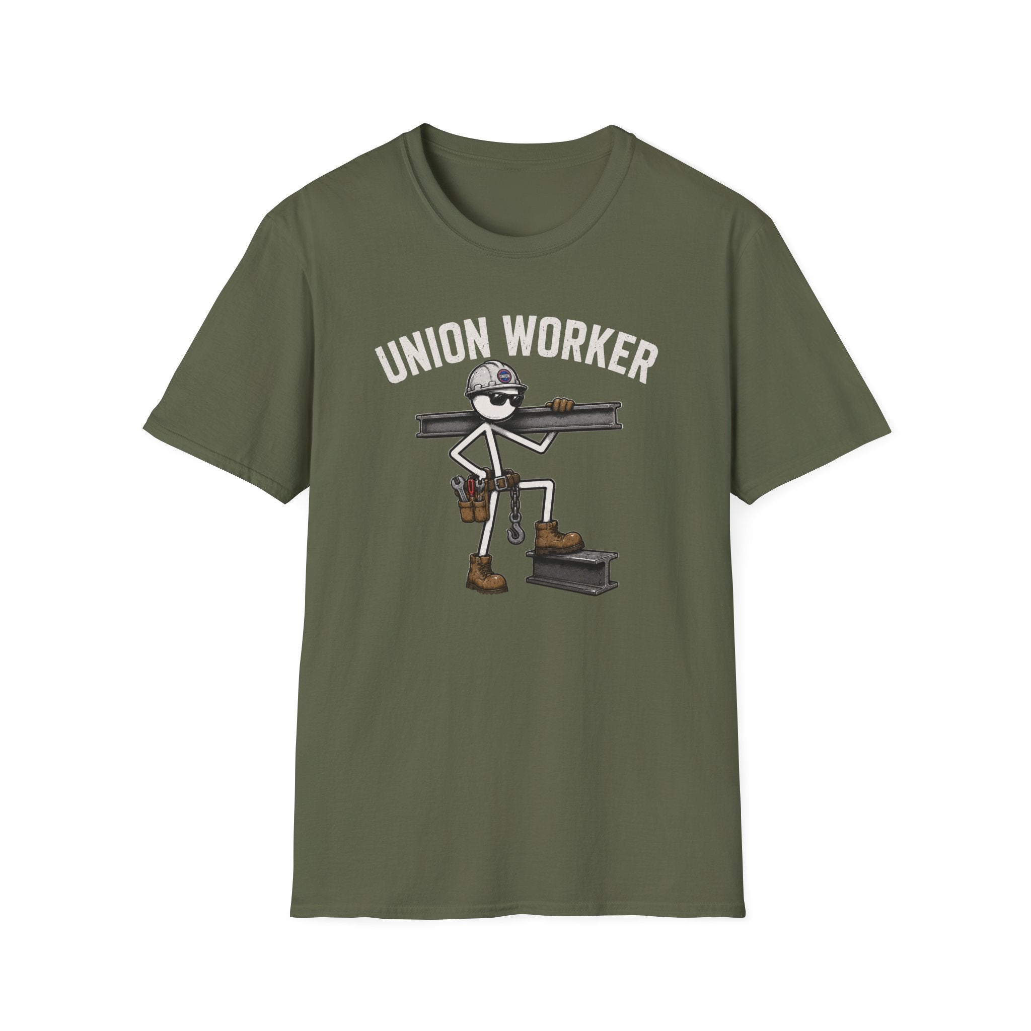 Union Worker Stickman T-Shirt