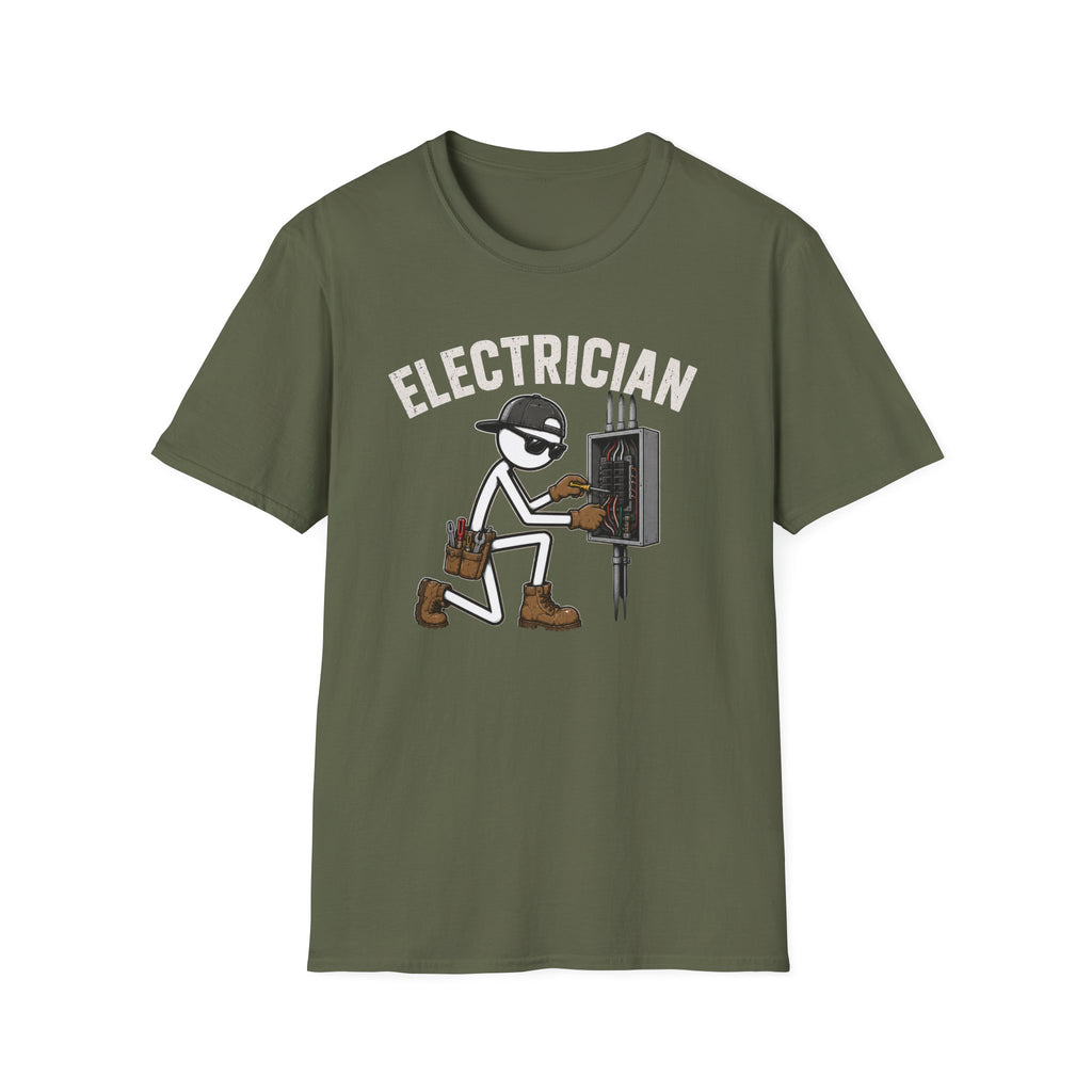 Electrician Stickman T-Shirt